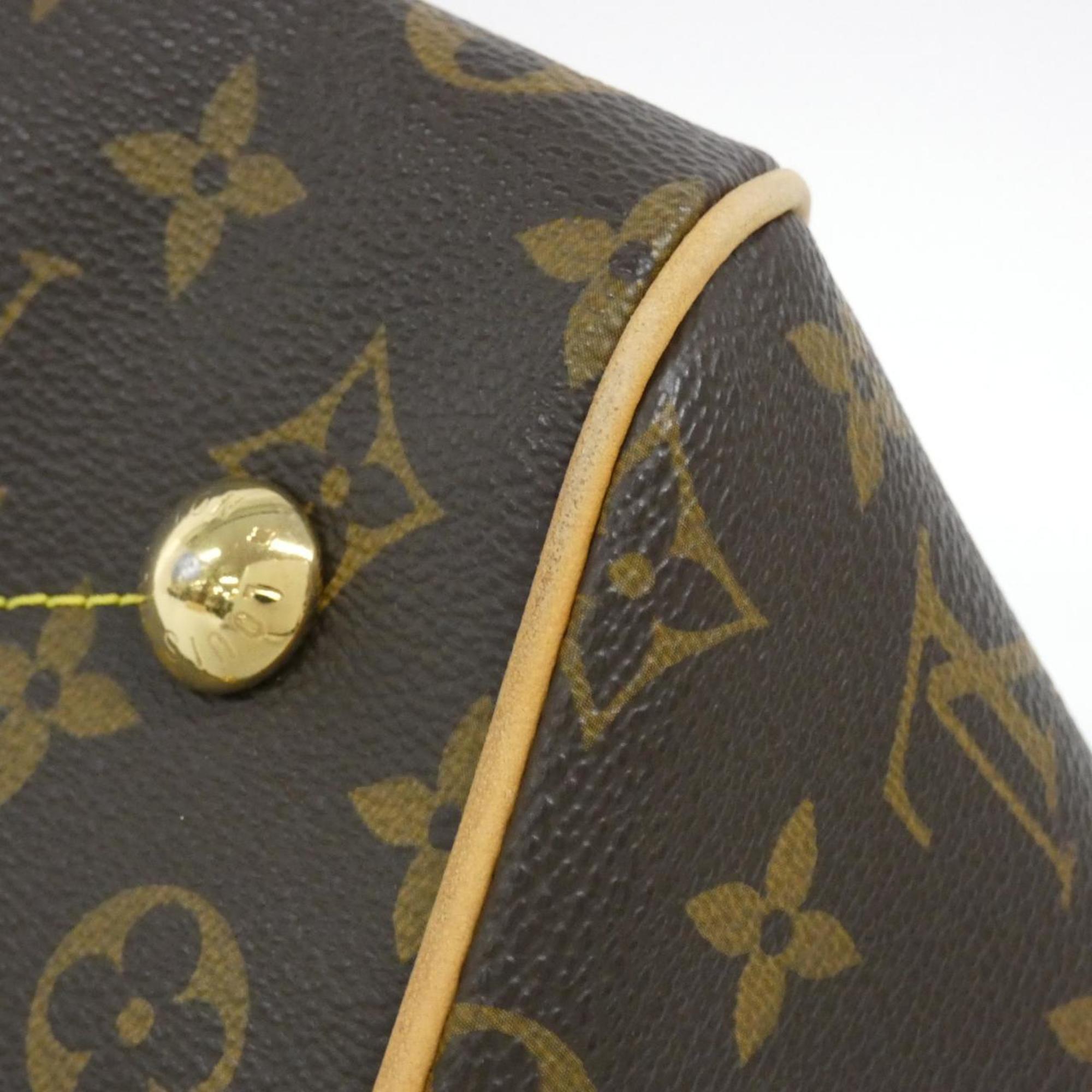 Louis Vuitton Brown Coated Canvas Handbag