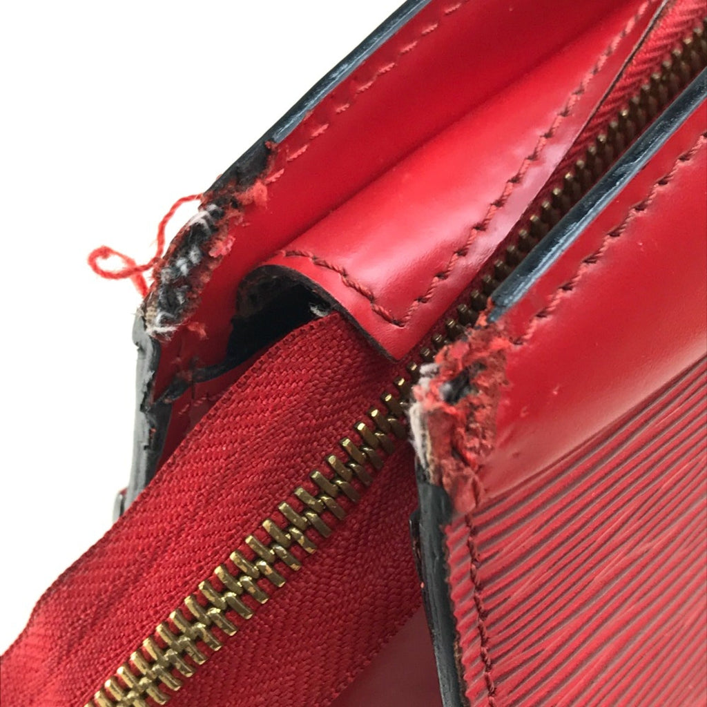 Louis Vuitton Red Leather Handbag
