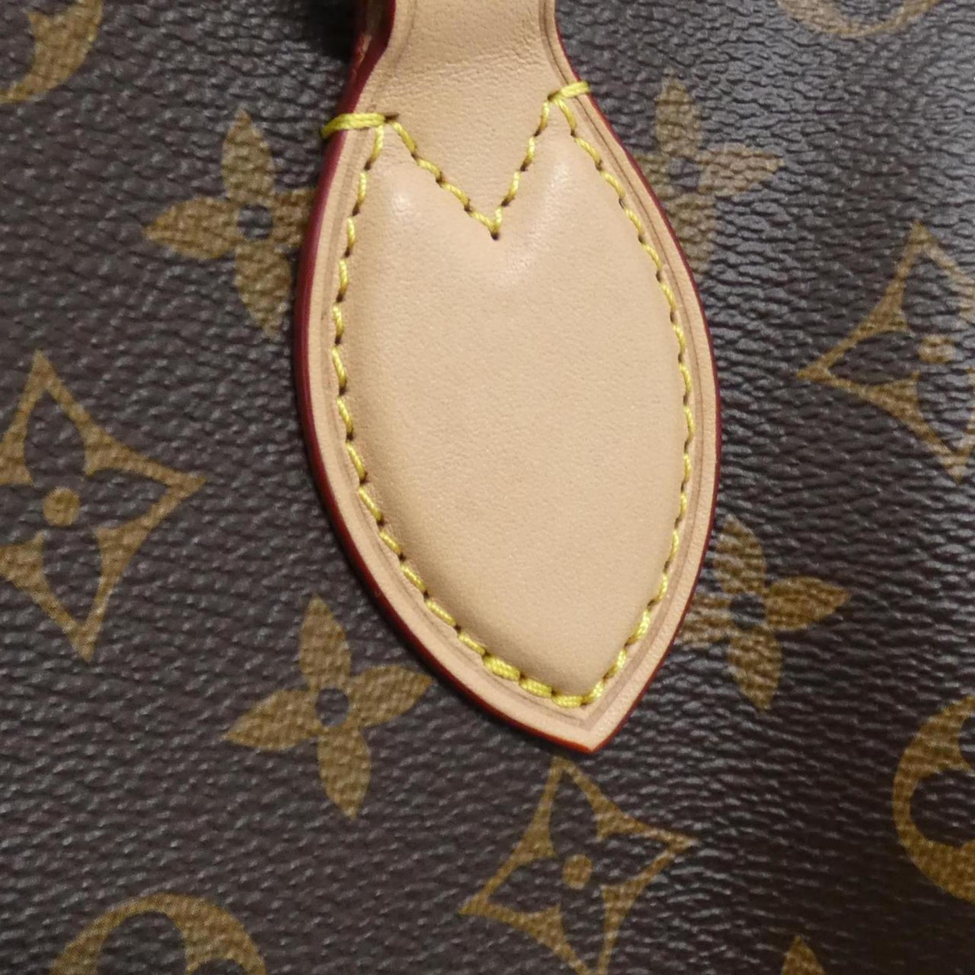 Louis Vuitton Marron Coated Canvas Handbag