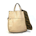 Fendi Beige Leather Shoulder Bag
