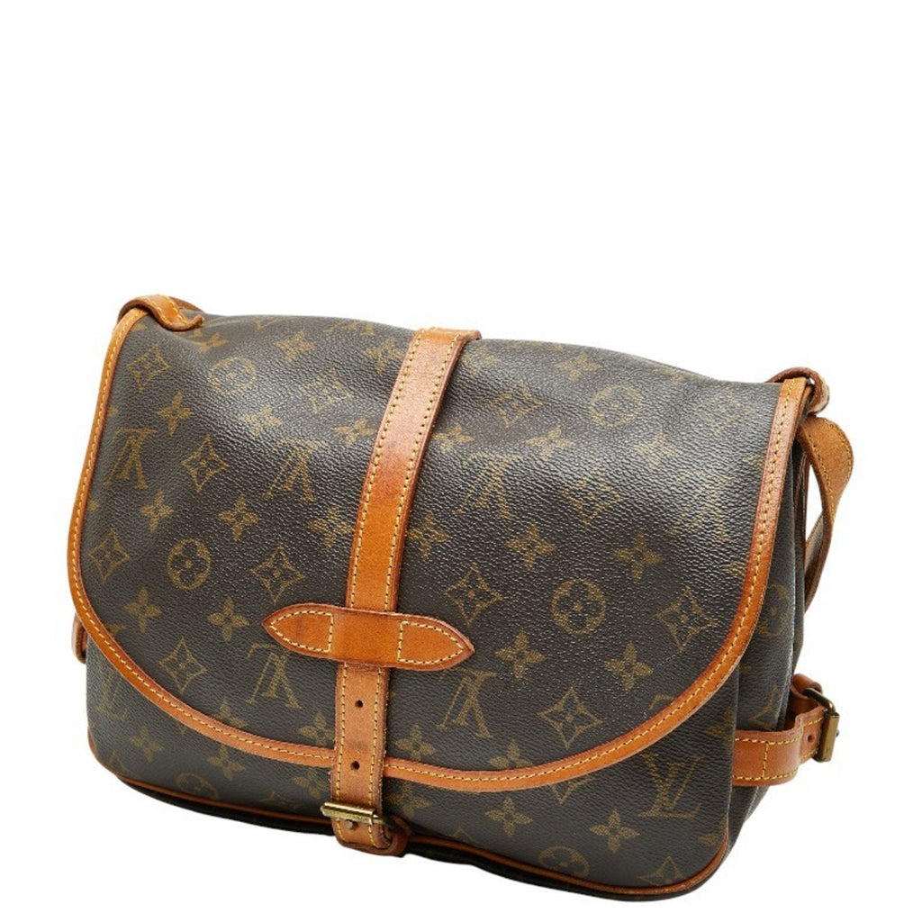 Louis Vuitton Brown Pvc Leather Shoulder Bag