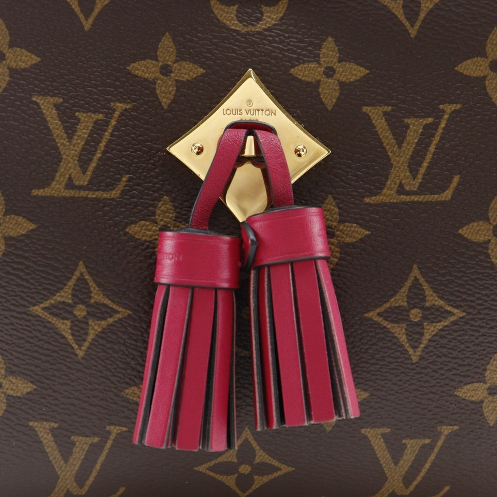 Louis Vuitton Brown Red Color Monogram Shoulder Bag