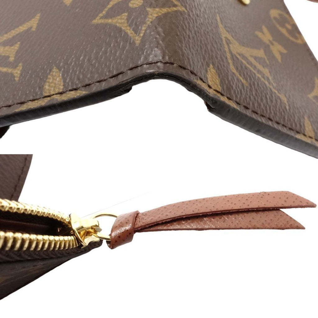 Louis Vuitton Brown Canvas Wallet (Tri-Fold)