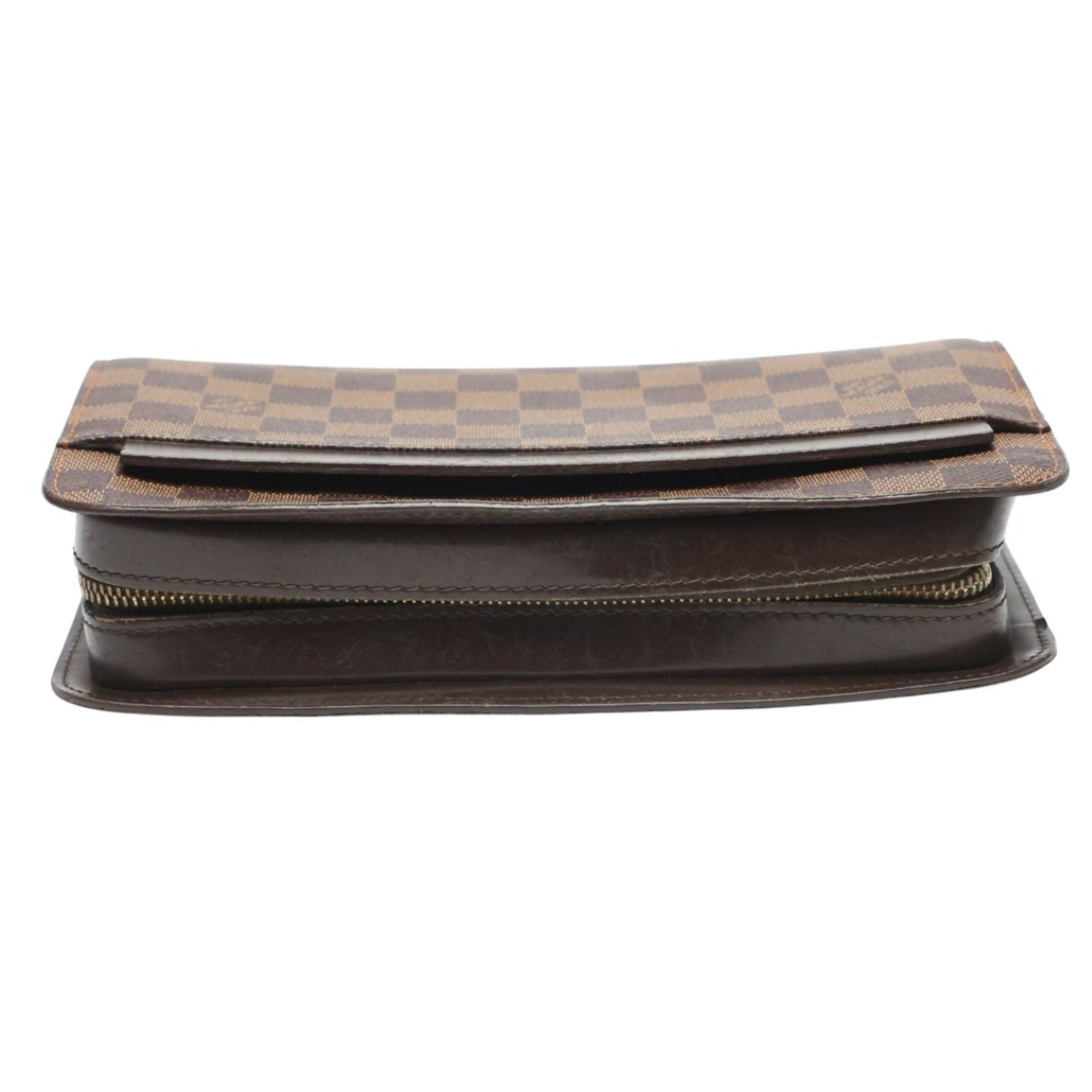 Louis Vuitton Damier Brown Damier Canvas Clutch Bag