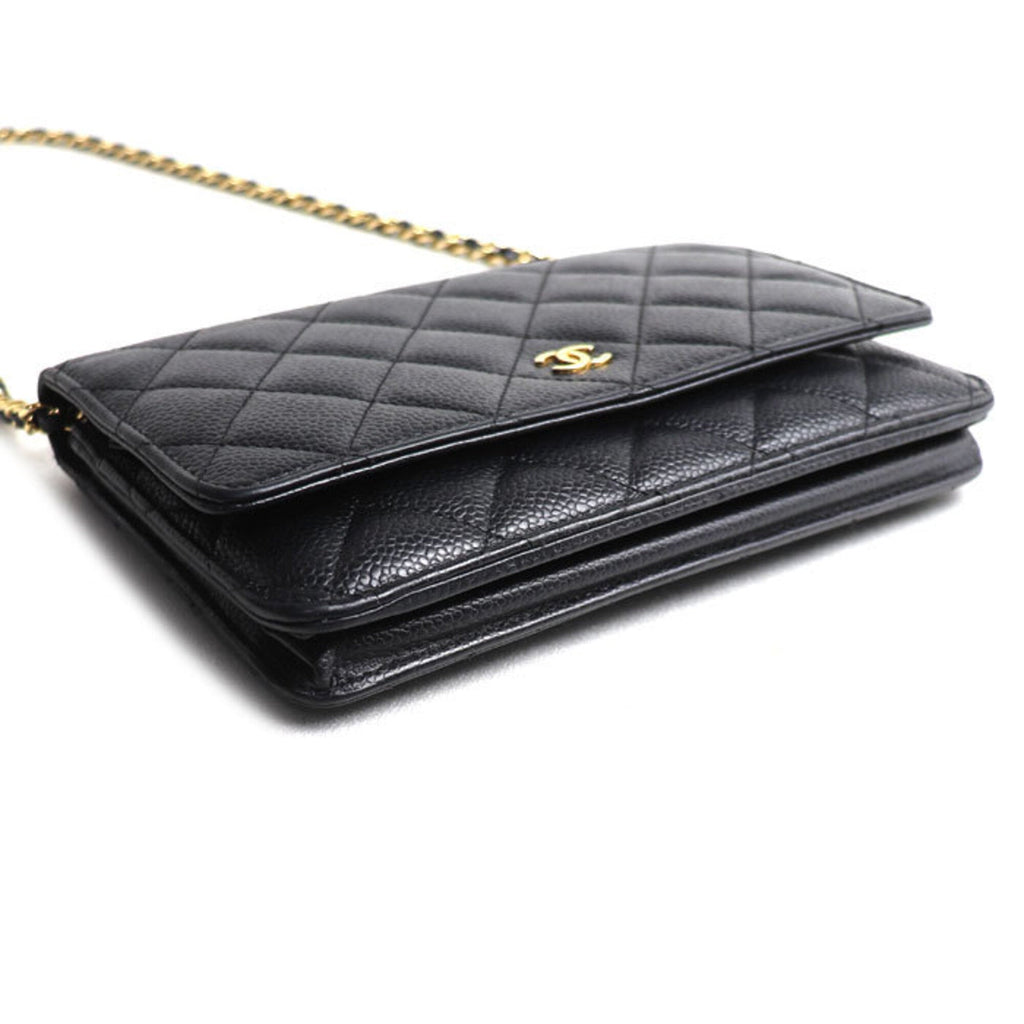 Chanel Black Leather Shoulder Bag