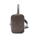 Louis Vuitton Black Brown Monogram Macassar Coated Canvas Leather Fanny Pack Sling Bag