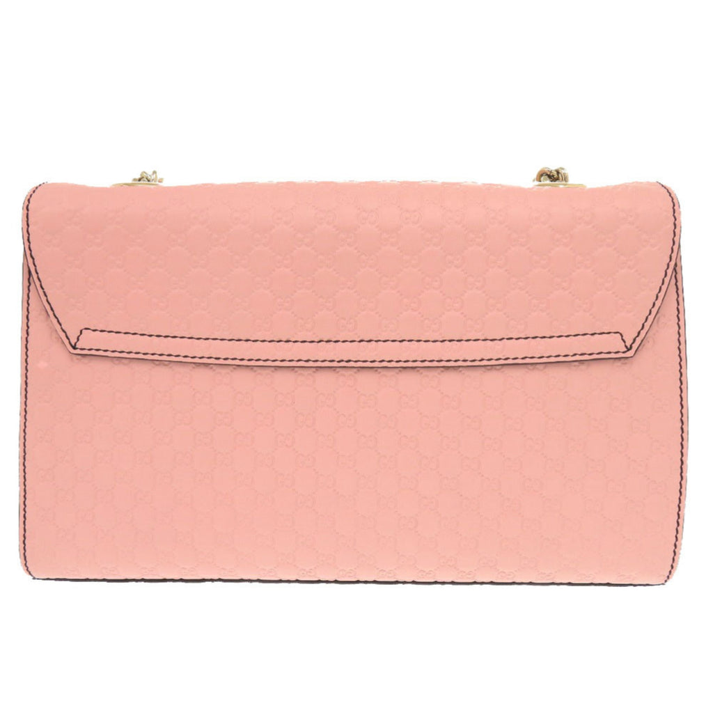 Gucci Pink Leather Shoulder Bag (Pre-Owned)