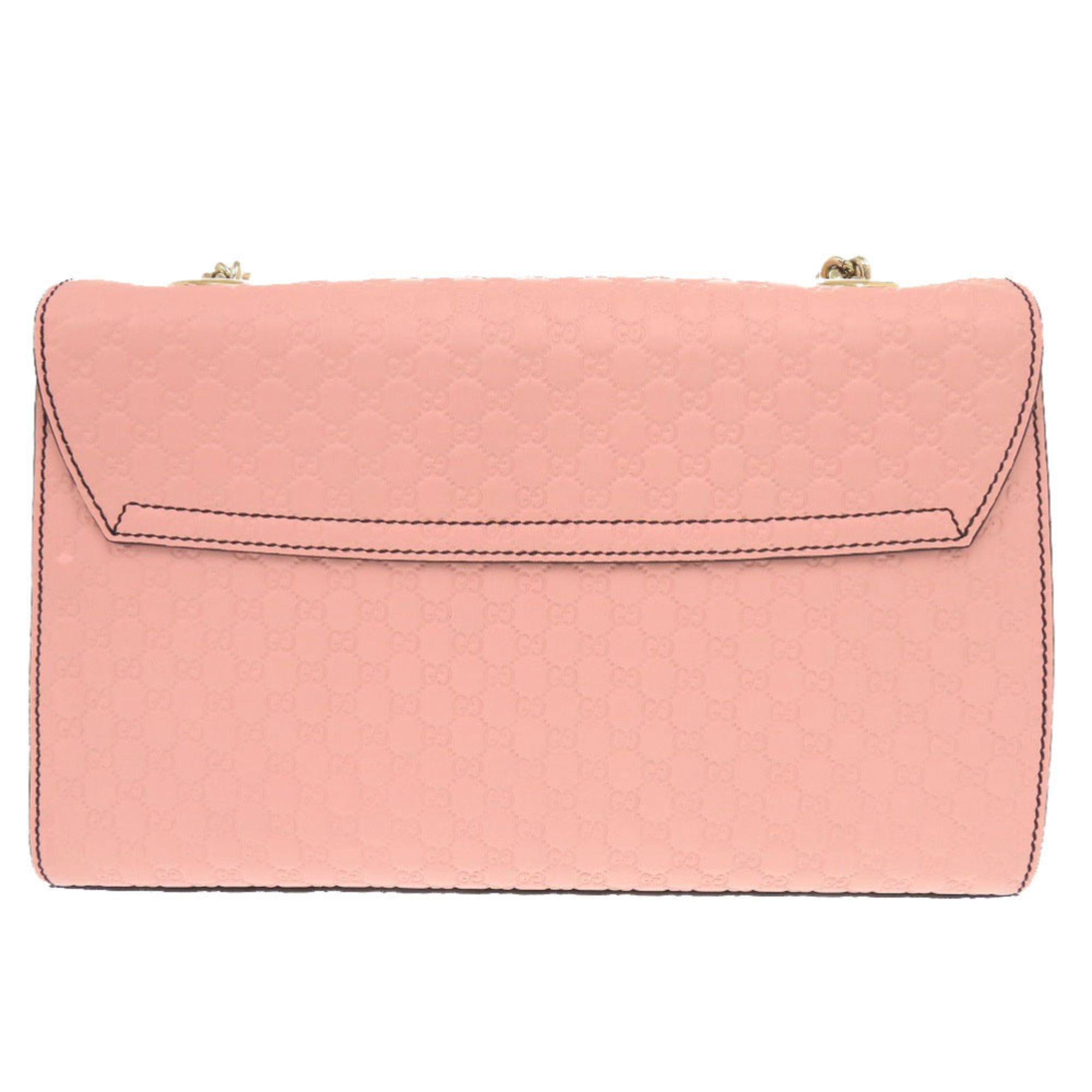 Gucci Pink Leather Shoulder Bag (Pre-Owned)