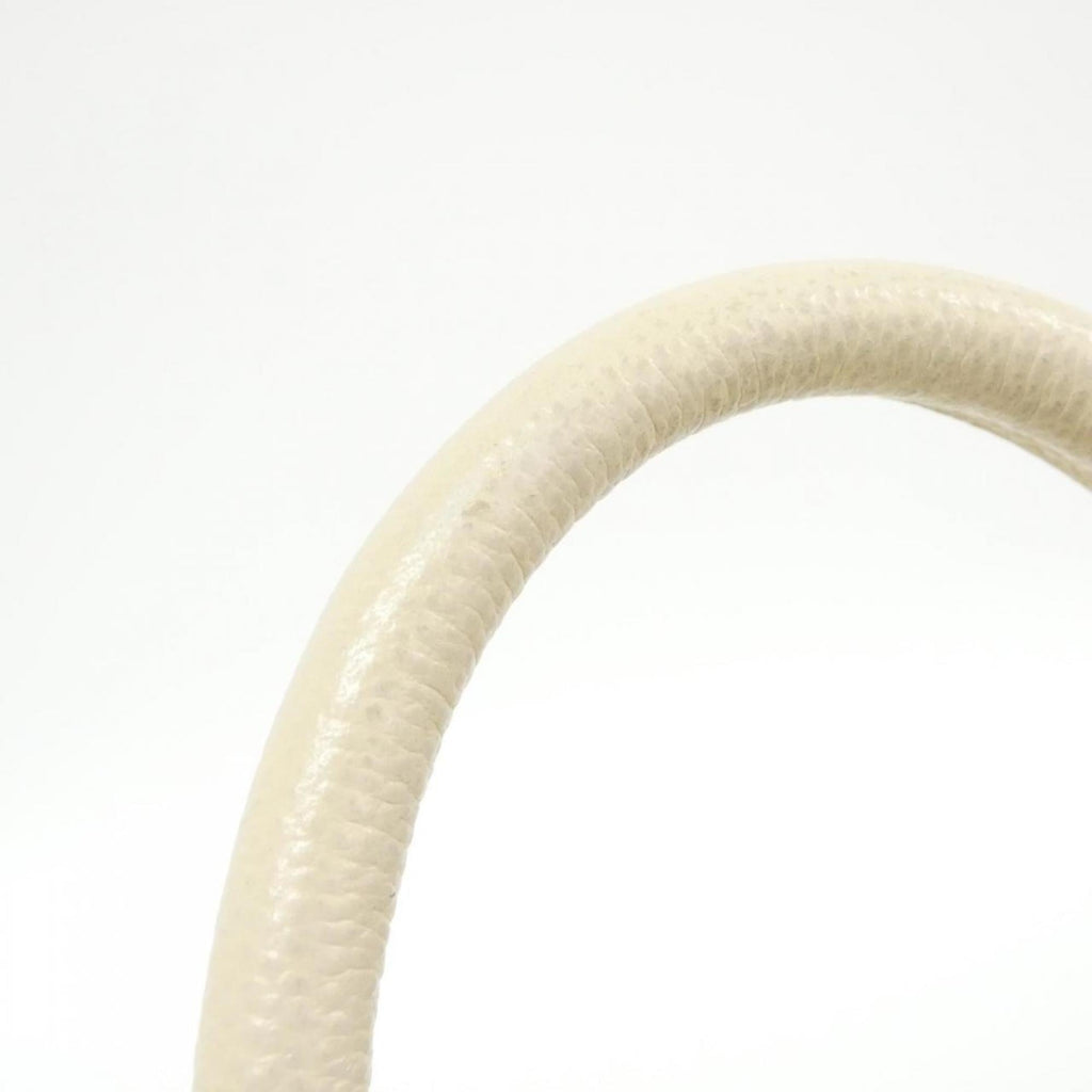 Louis Vuitton Cream White Leather Boston Bag
