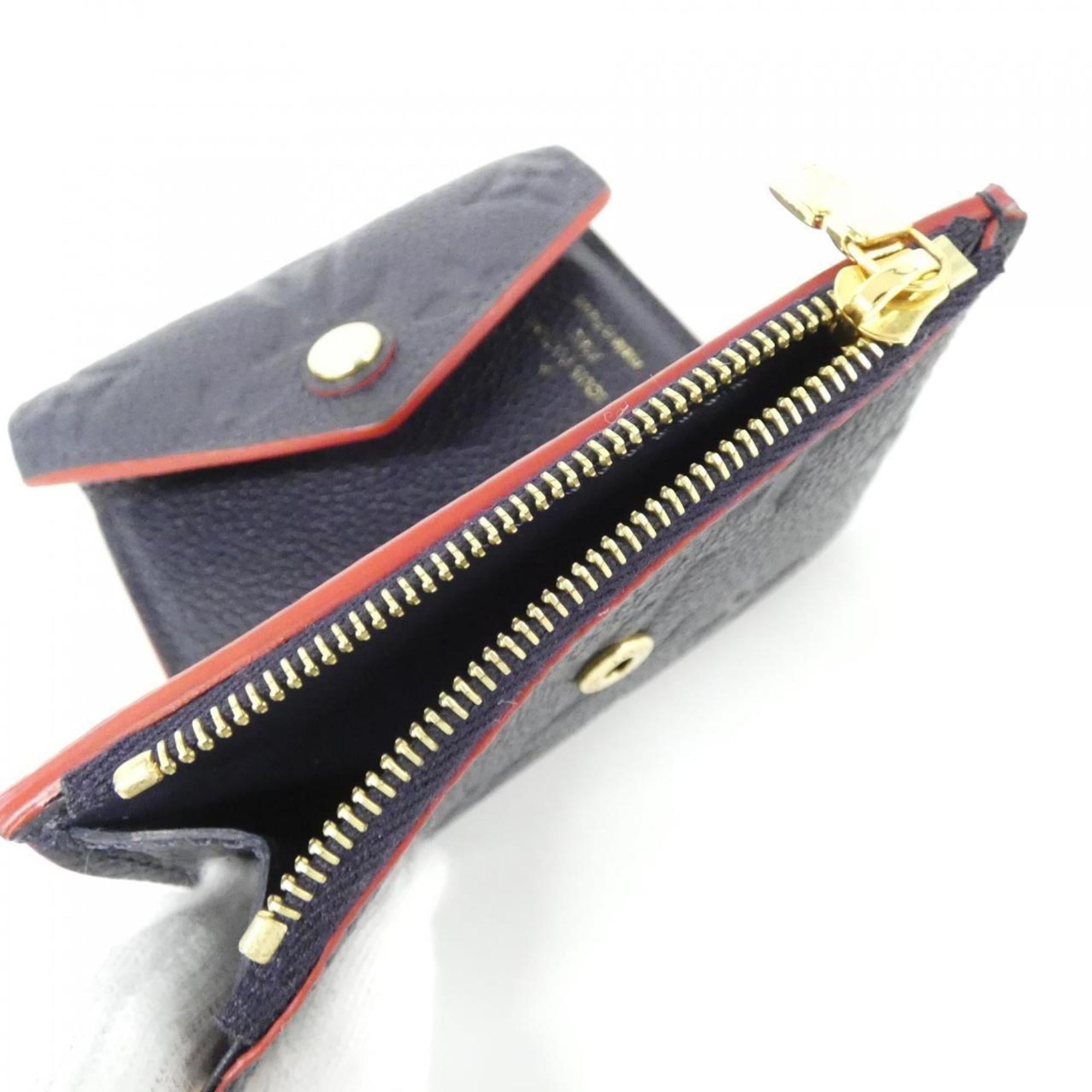 Louis Vuitton Black Leather Wallet (Tri-Fold)