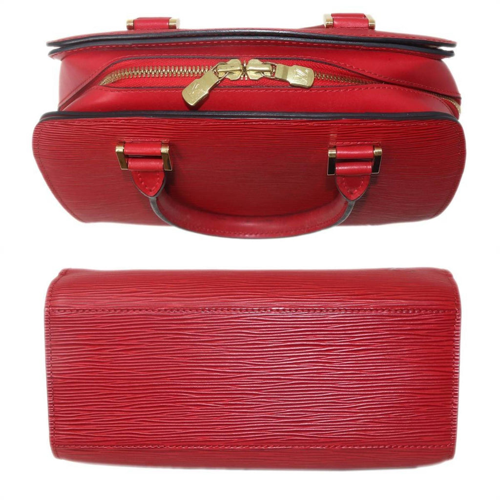 Louis Vuitton Red Color Leather Handbag