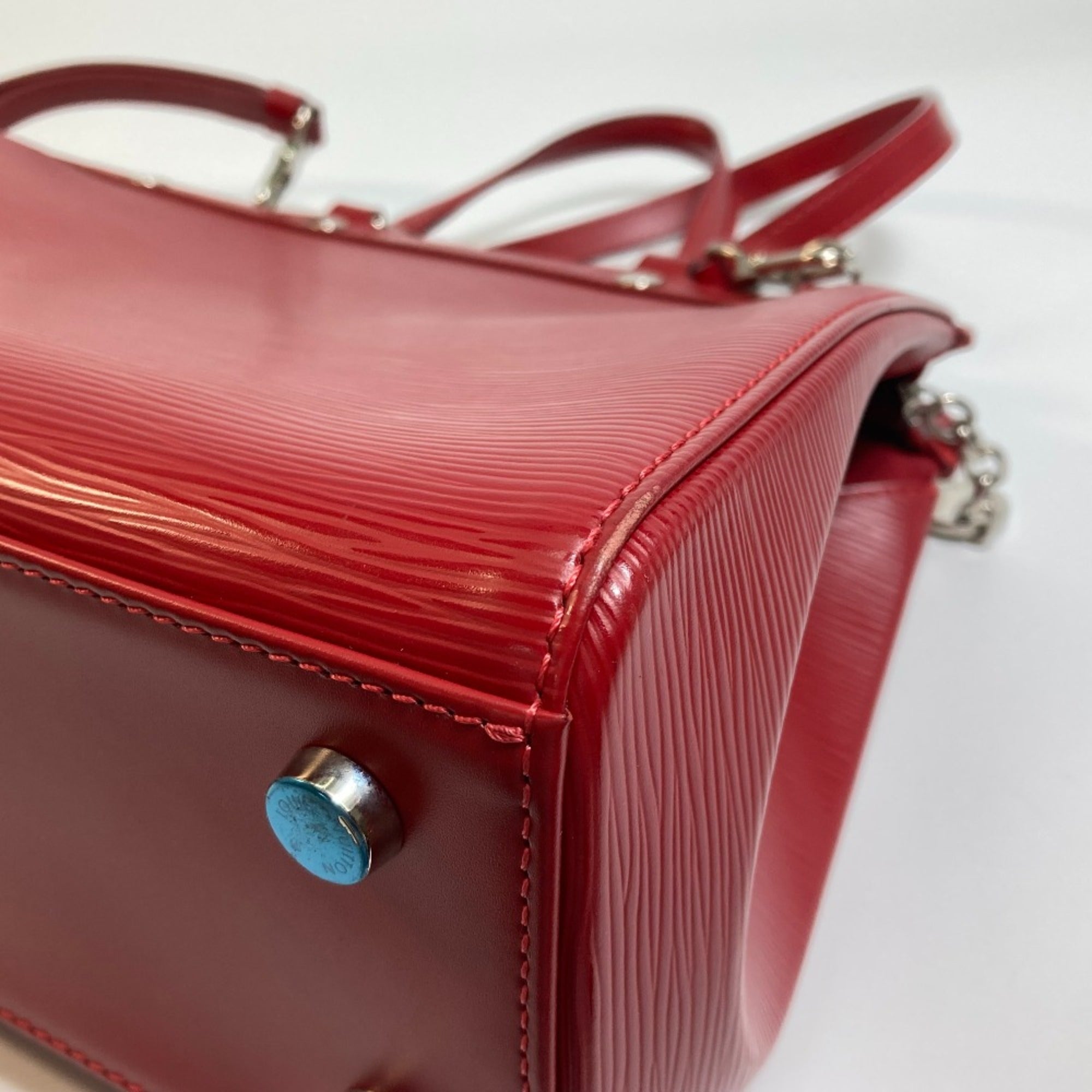Louis Vuitton Red Leather Handbag