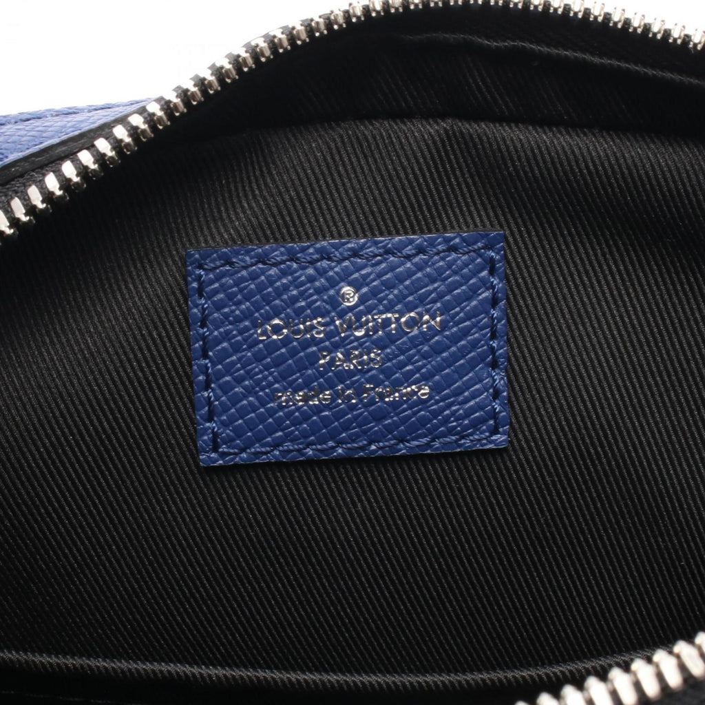 Louis Vuitton Blue Cobalt Taigarama Leather Shoulder Bag