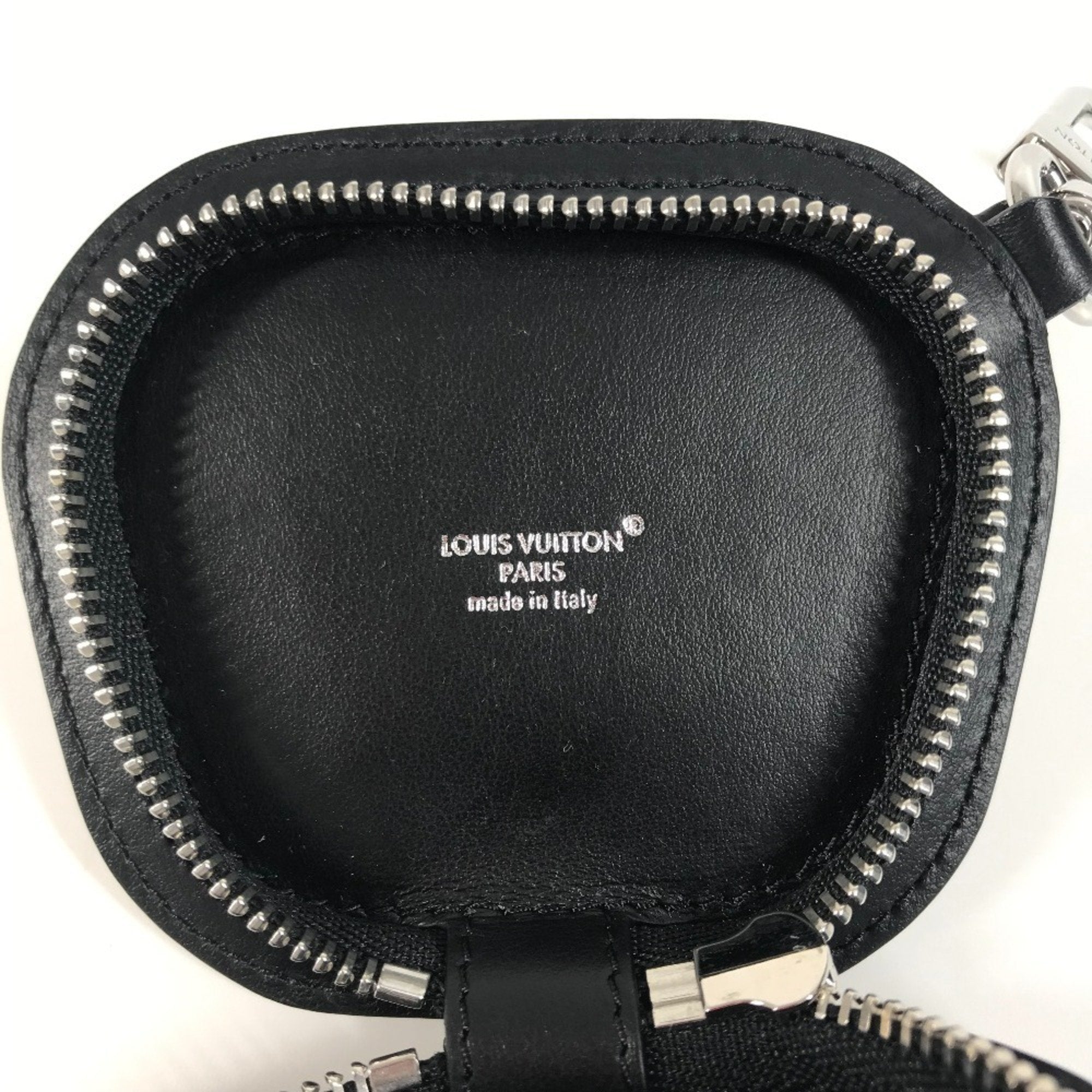Louis Vuitton Black Multi-Color White Monogram Canvas Coin Purse/Coin Case