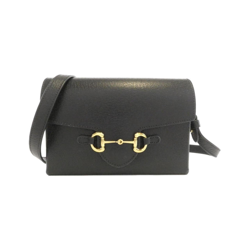 Gucci Black Leather Shoulder Bag (Pre-Owned)