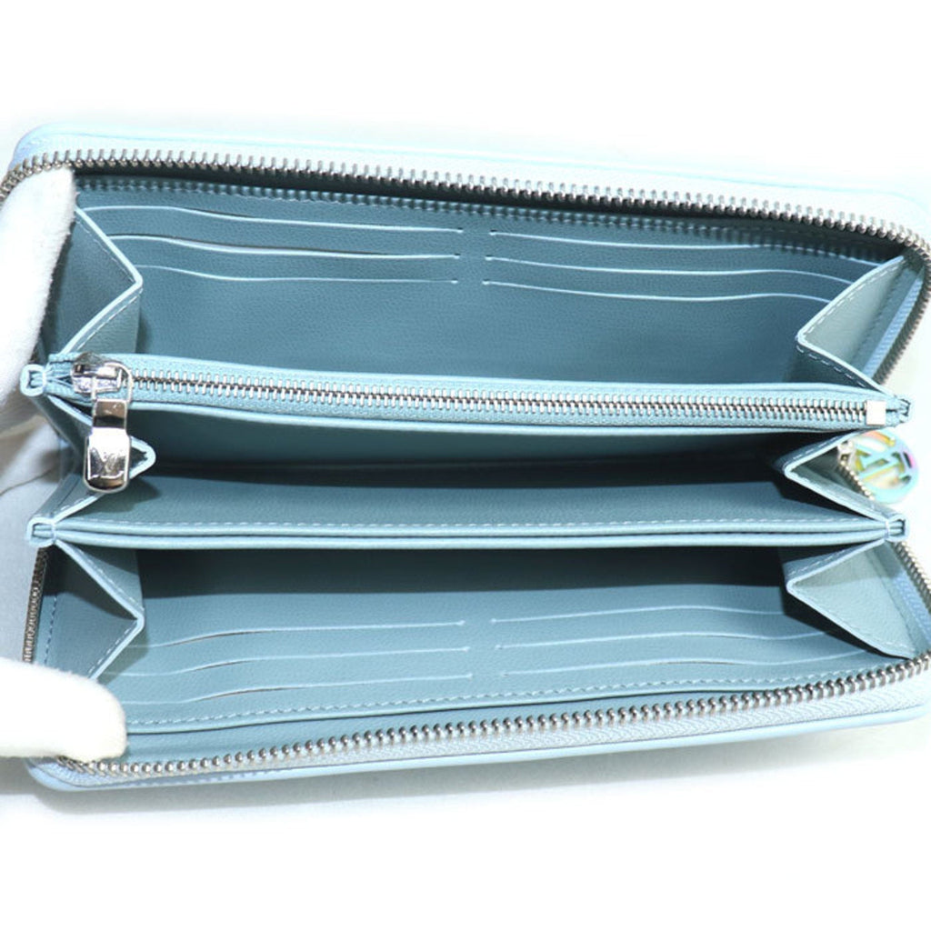 Louis Vuitton Blue Leather Long Wallet