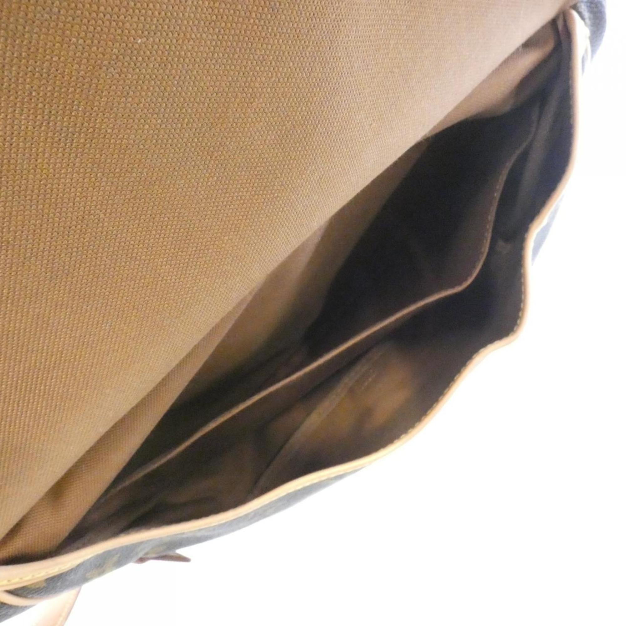 Louis Vuitton Brown Coated Canvas Shoulder Bag