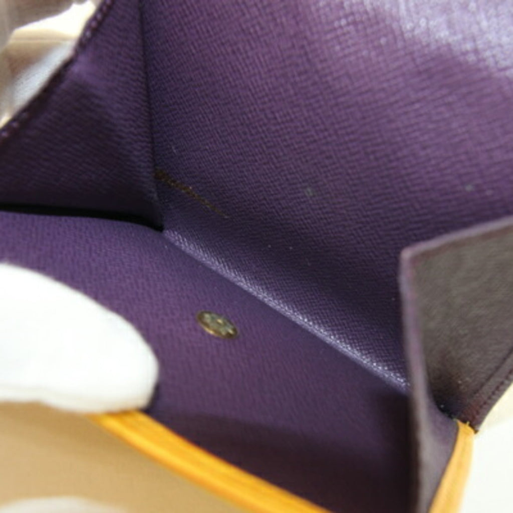 Louis Vuitton Epi Yellow Epi Leather Wallet (Tri-Fold)