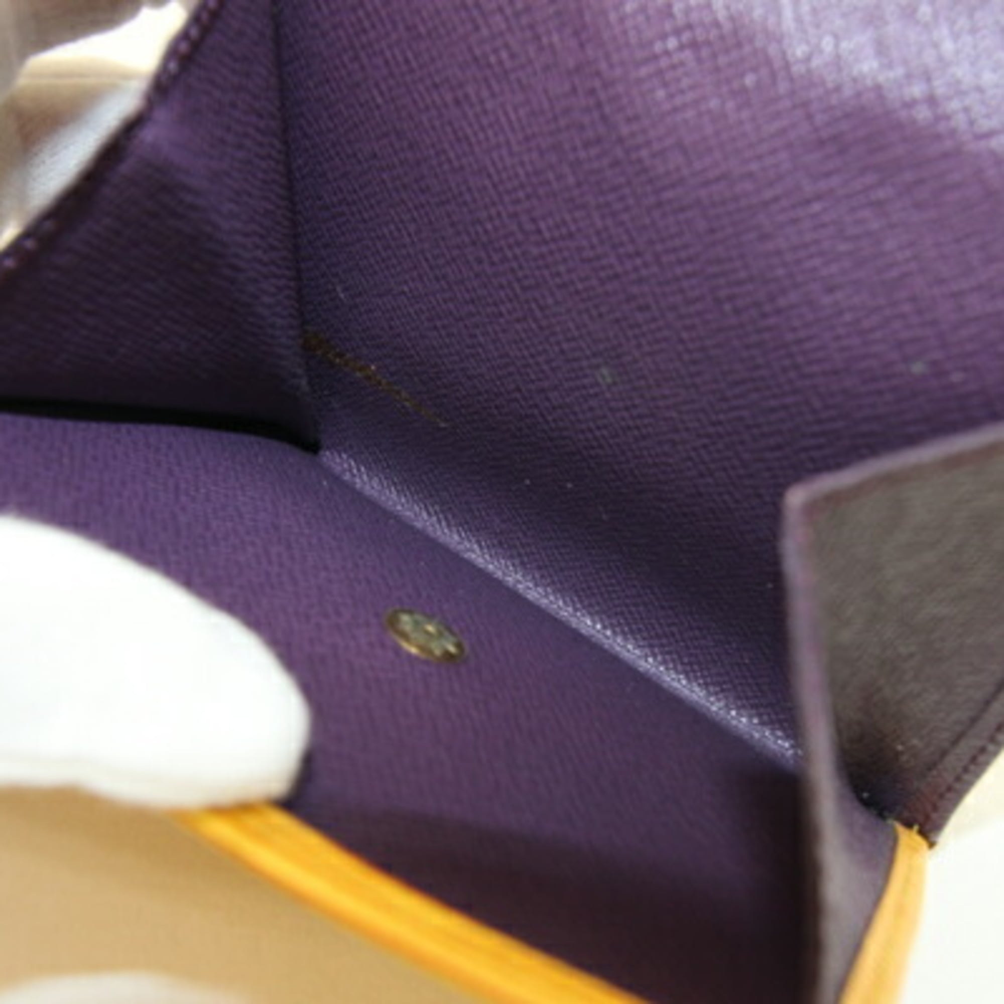 Louis Vuitton Epi Yellow Epi Leather Wallet (Tri-Fold)