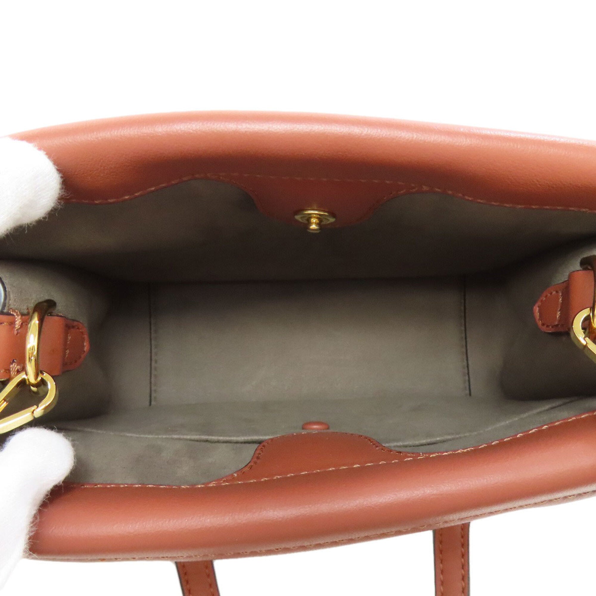 Fendi Brown Leather Shoulder Bag