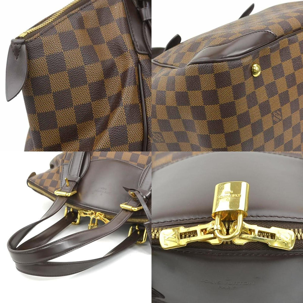 Louis Vuitton Damier Canvas Ebene Damier Canvas Shoulder Bag