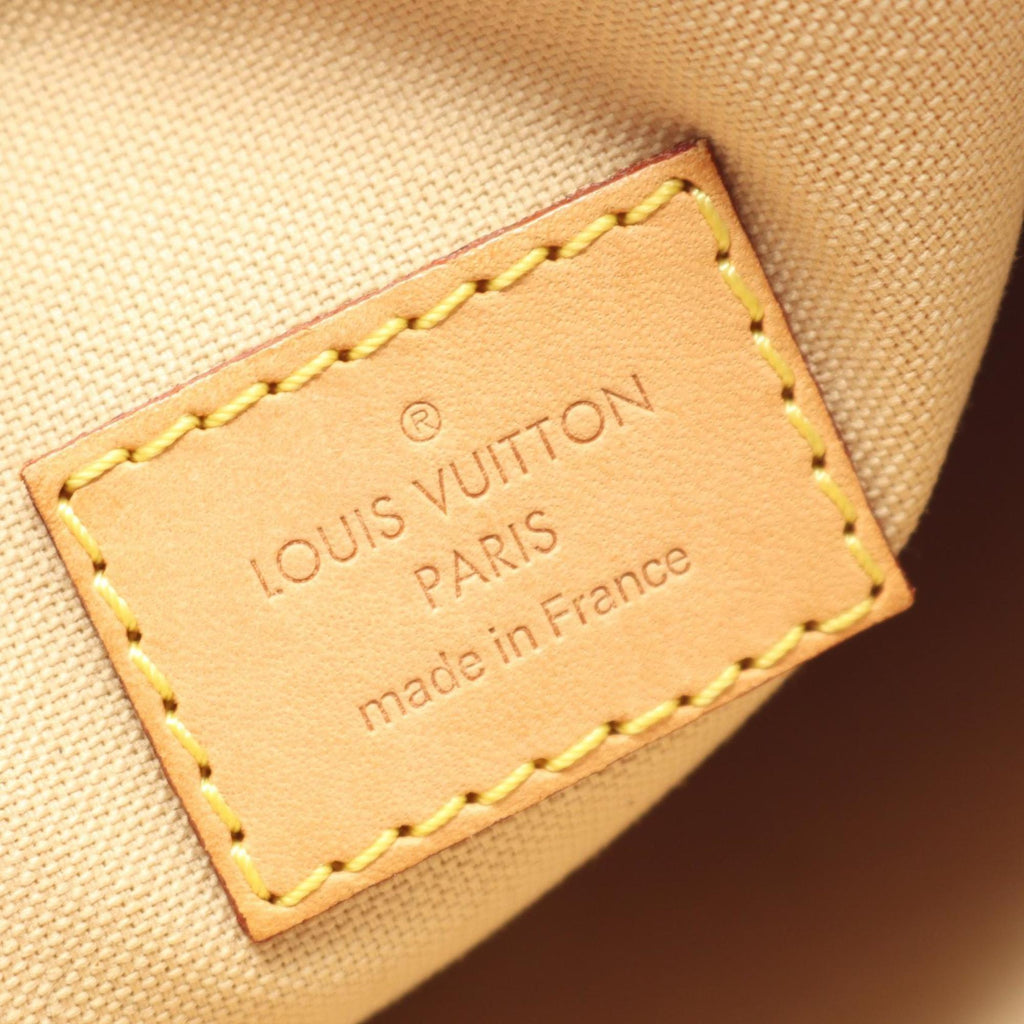 Louis Vuitton White Damier Azur Leather Shoulder Bag