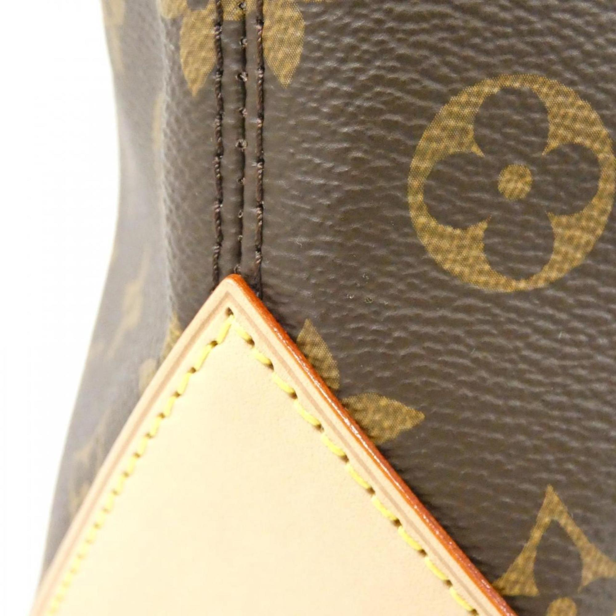 Louis Vuitton Brown Coated Canvas Handbag