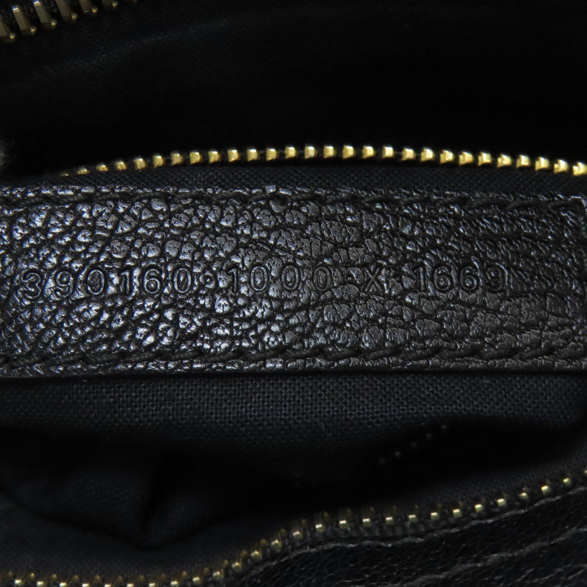 Balenciaga Black Leather Hand