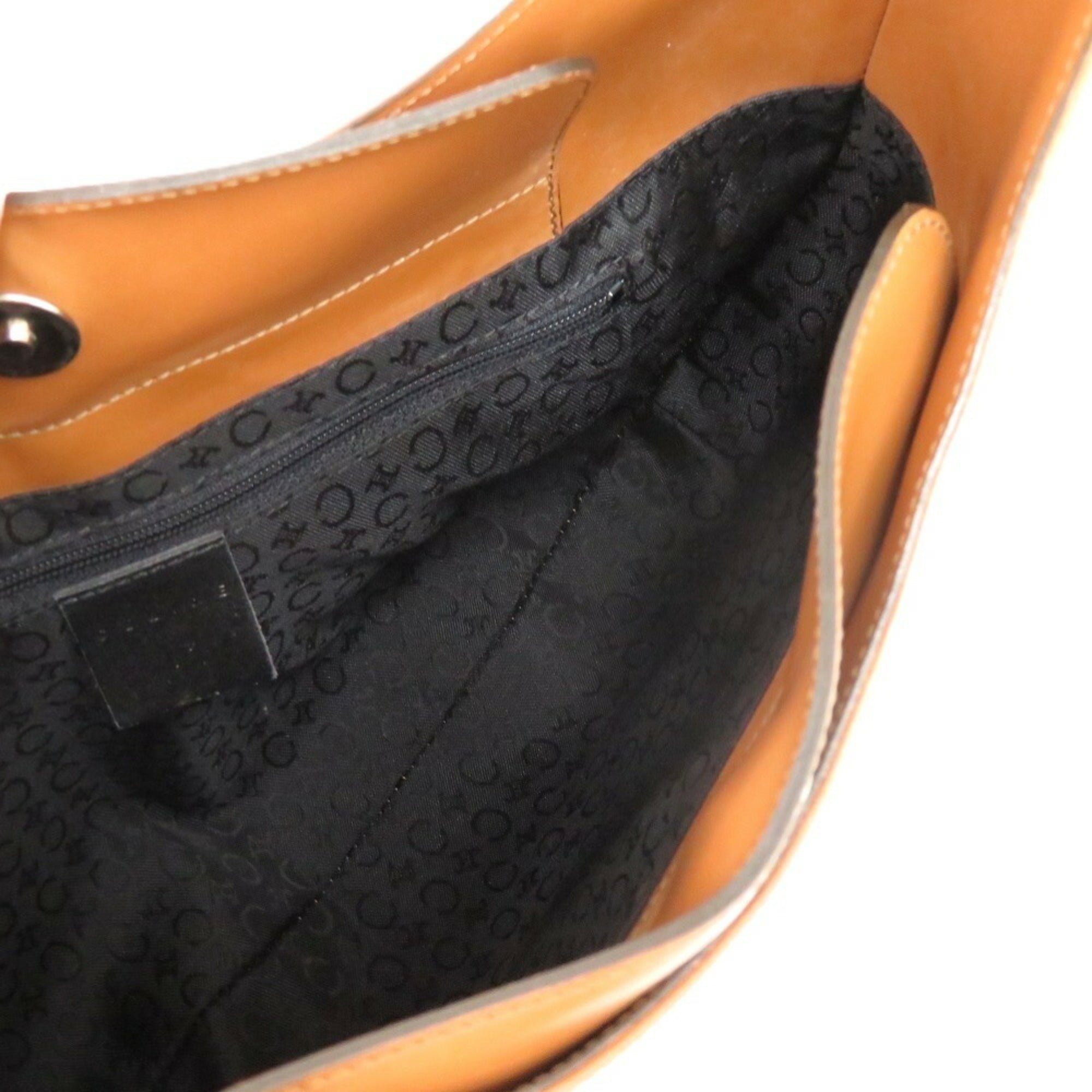 Celine Brown Camel Leather Shoulder Bag
