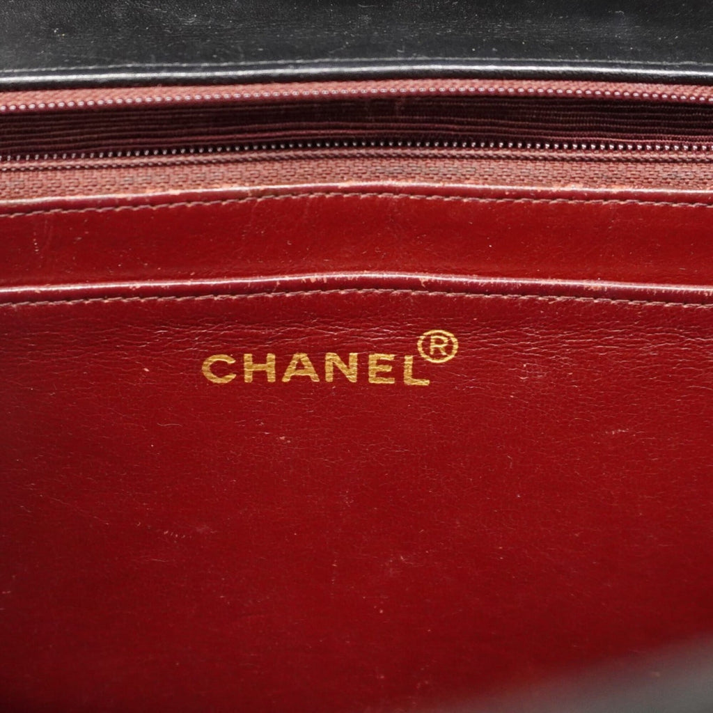 Chanel Black Leather Shoulder Bag