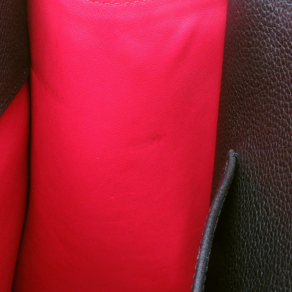 Louis Vuitton Noir Rouge Leather Handbag Shoulder Bag