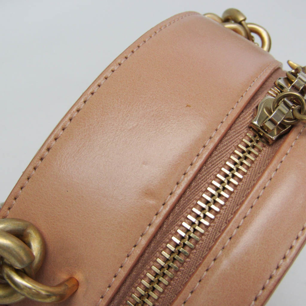 Chanel Round As Earth Crossbody Bag Glazed Calfskin Pink Leather Shoulder Bag Bag