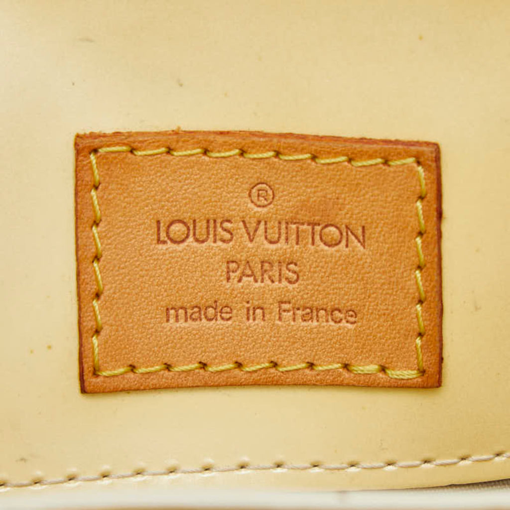 Louis Vuitton Beige Patent Leather Handbag