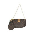 Louis Vuitton Monogram Khaki Marron Coated Canvas Pochette Shoulder Bag