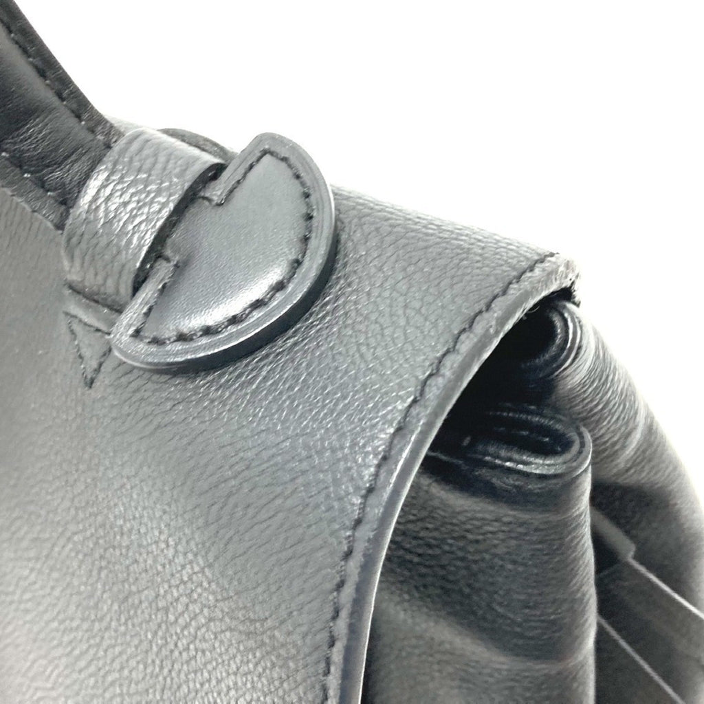Louis Vuitton Black Leather Handbag Shoulder Bag