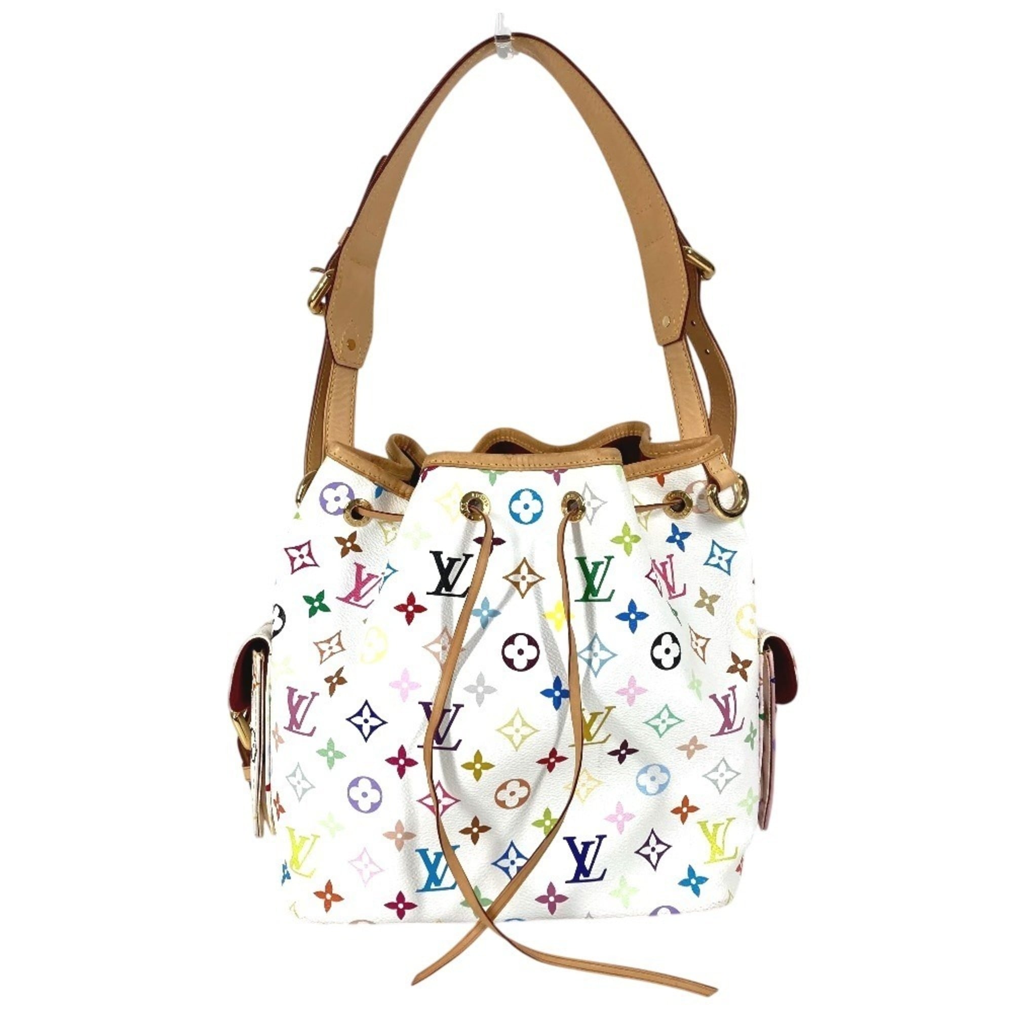 Louis Vuitton Blanc White Monogram Multicolore Shoulder Bag