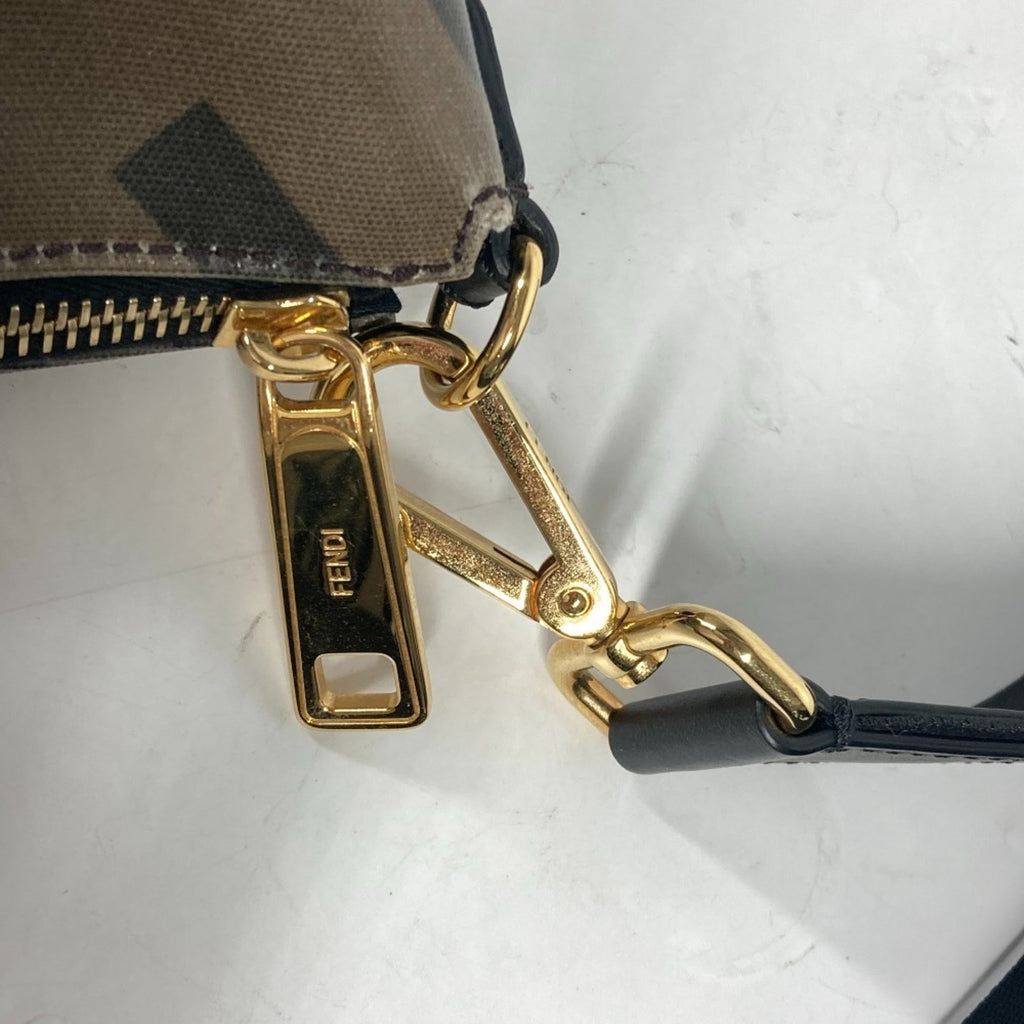 Fendi Brown Multi-Color Pvc Shoulder Bag