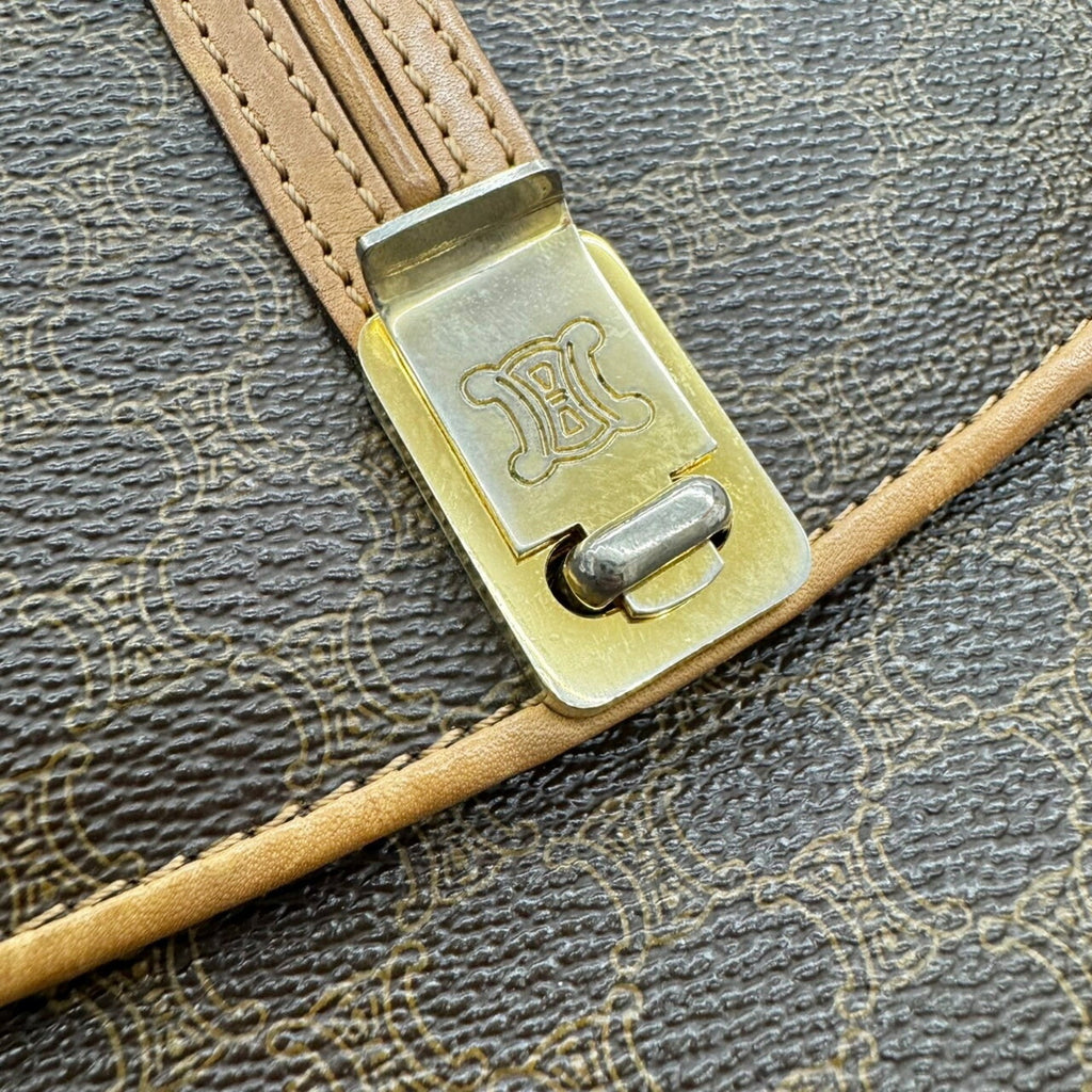 Celine Brown Pvc Shoulder Bag