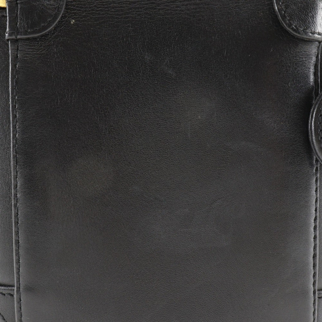 Chanel Black Leather Handbag Pouch