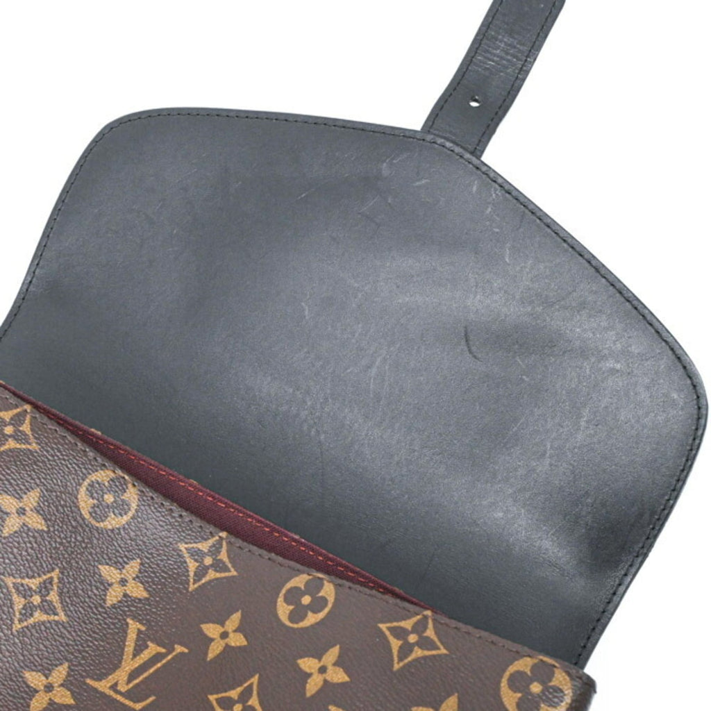 Louis Vuitton Black Brown Monogram Monogram Leather Backpack