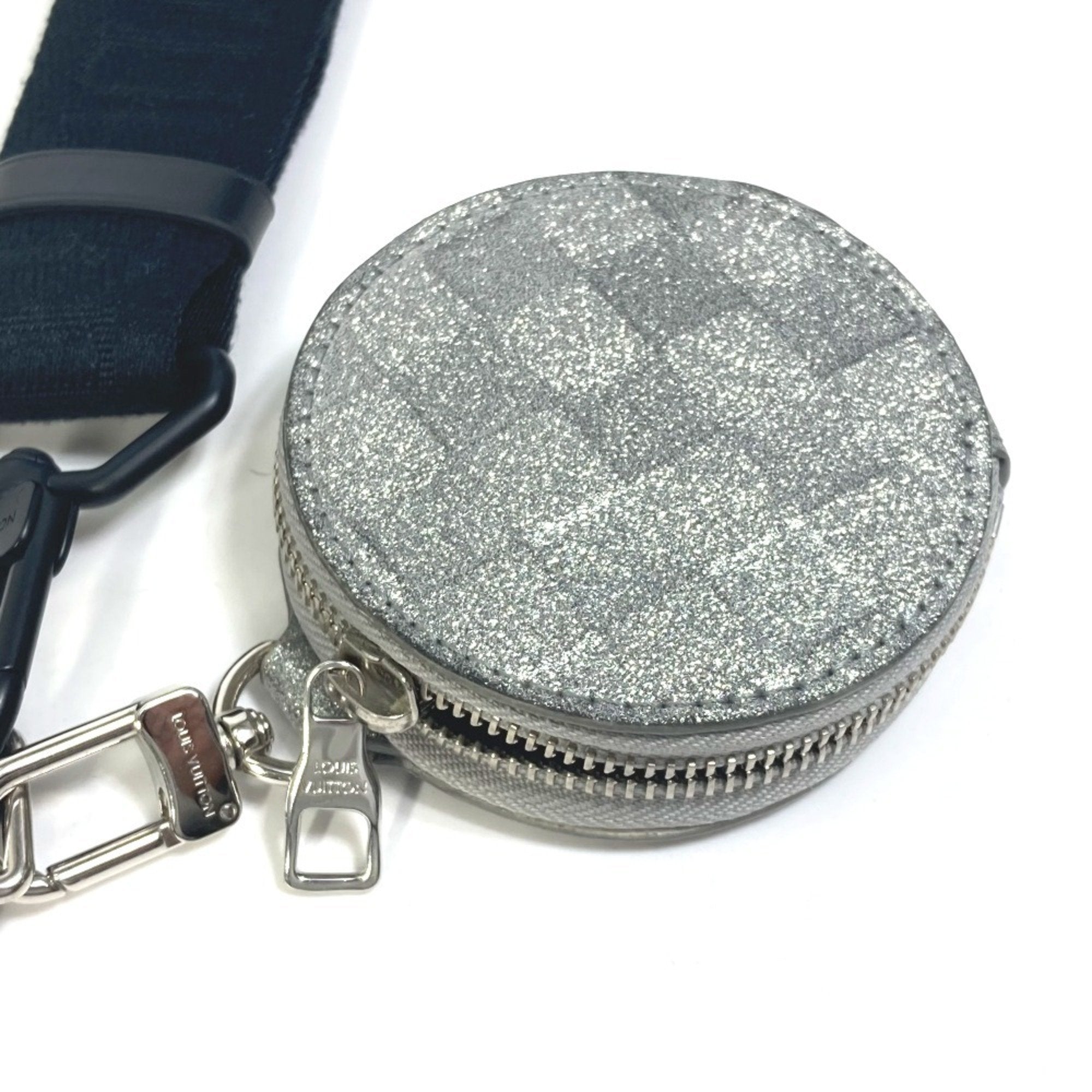 Louis Vuitton Black Silver Leather Shoulder Bag