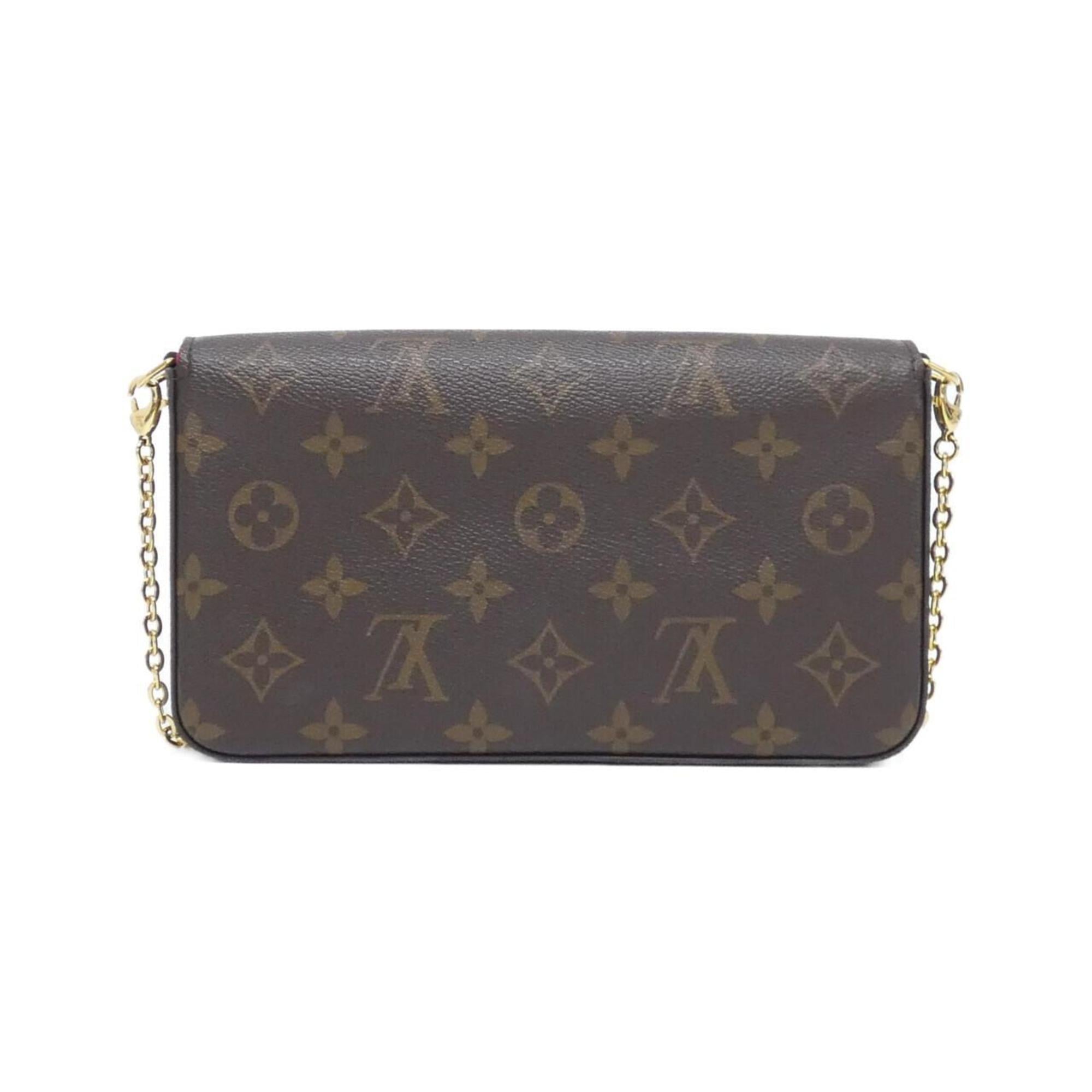 Louis Vuitton Marron Coated Canvas Pochette Shoulder Bag