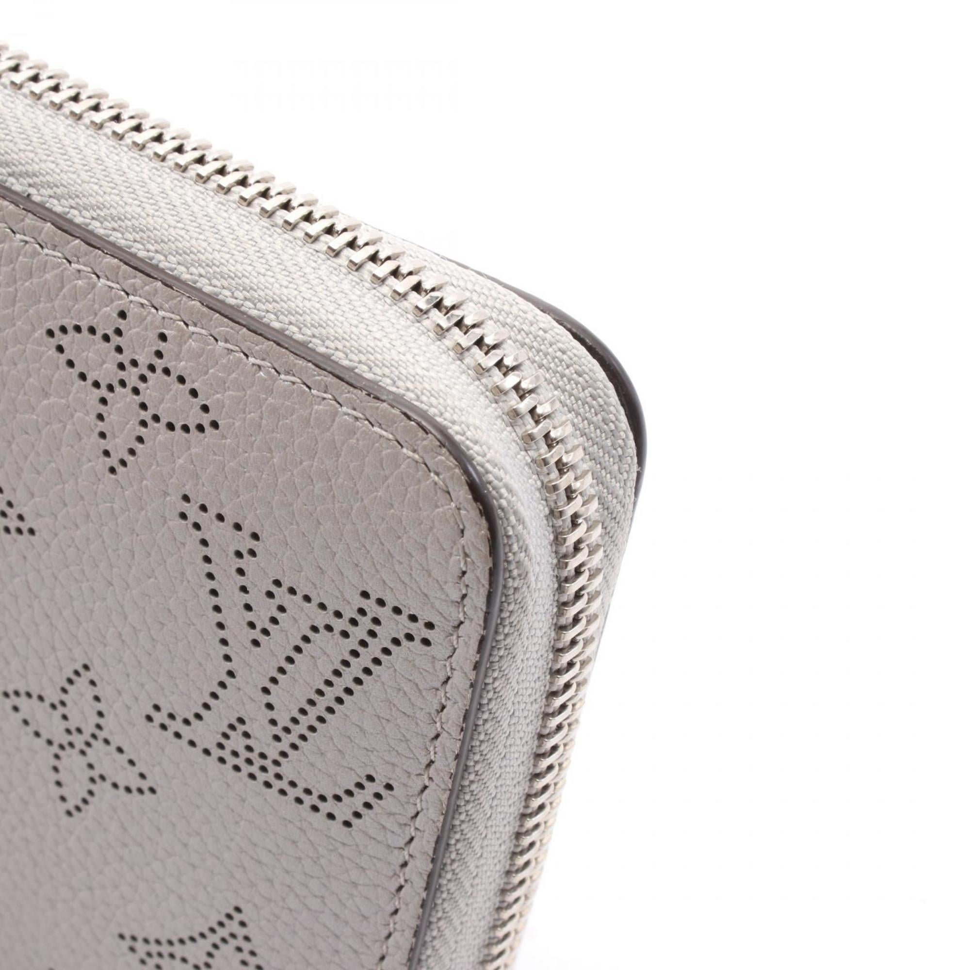Louis Vuitton Gray Mahina Leather Long Wallet