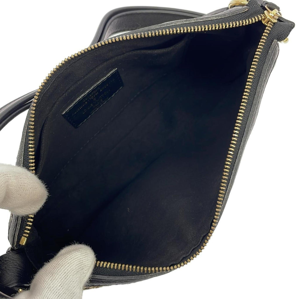 Louis Vuitton Gold Coated Canvas Spangles Pochette Pouch