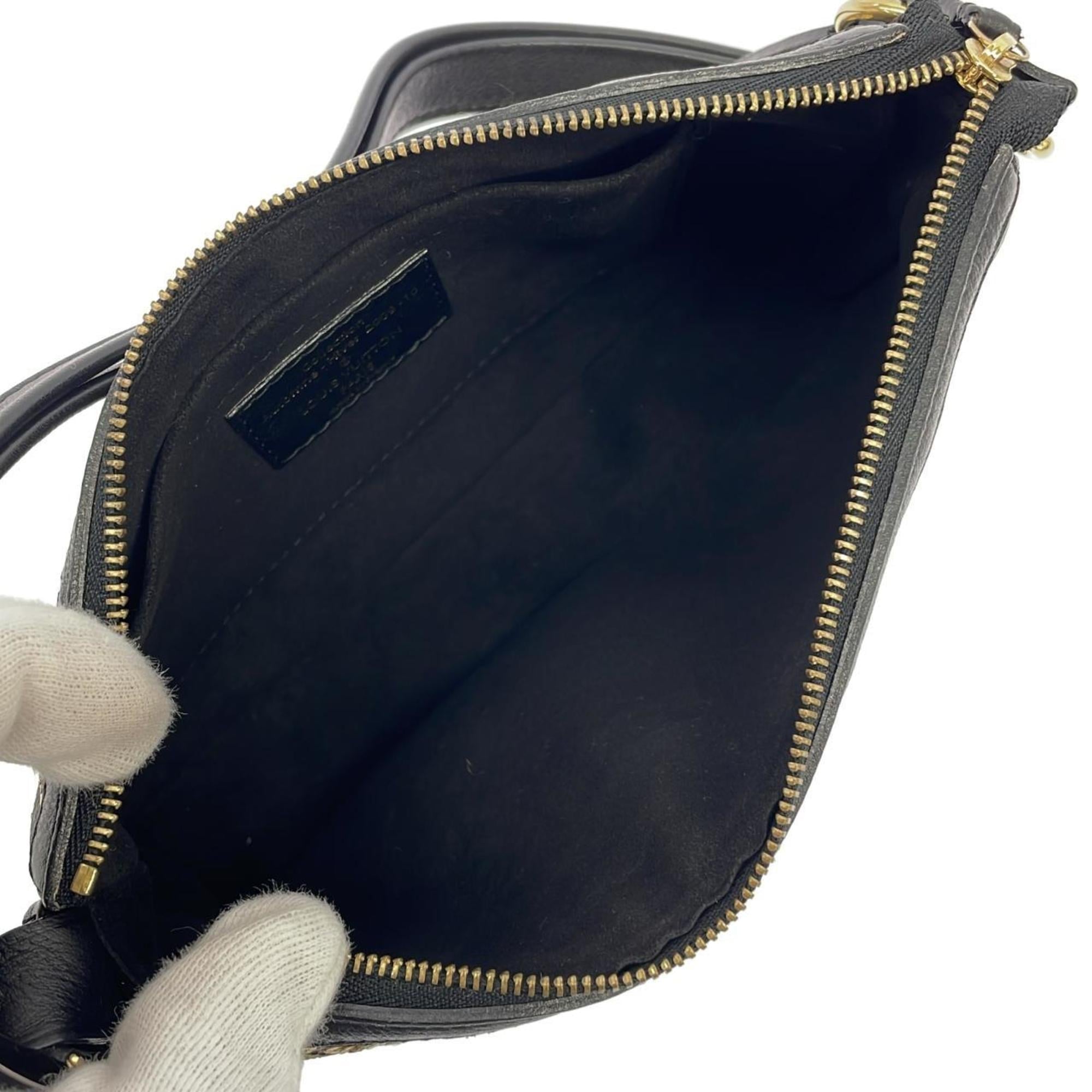 Louis Vuitton Gold Coated Canvas Spangles Pochette Pouch