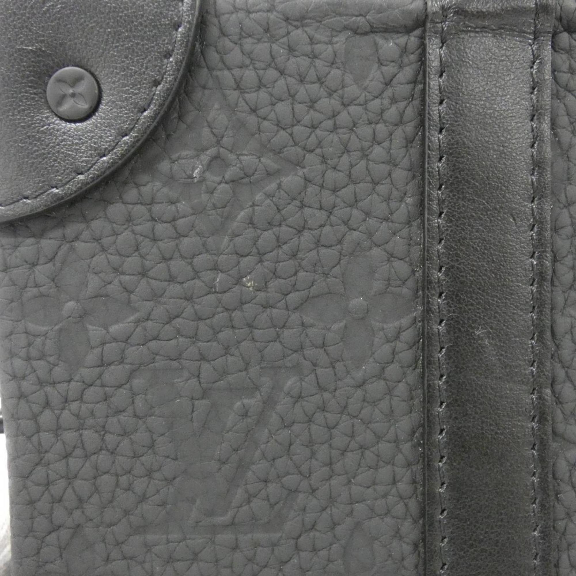 Louis Vuitton Taurillon Black Leather Shoulder Bag