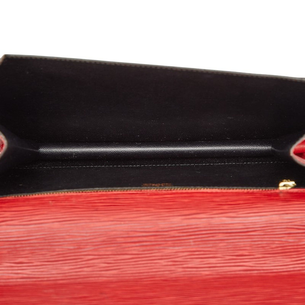 Louis Vuitton Castilian Red Leather Handbag Shoulder Bag