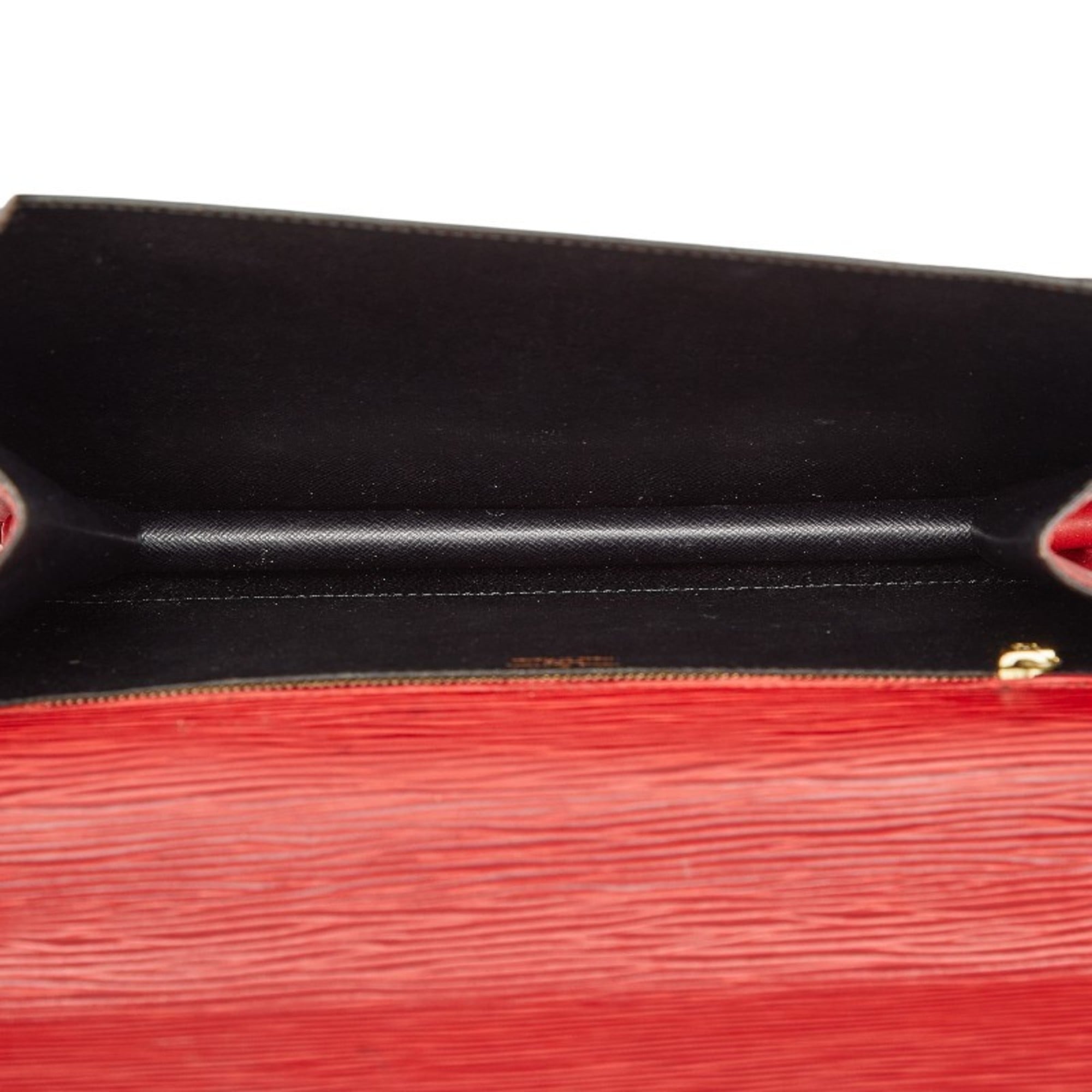 Louis Vuitton Castilian Red Leather Handbag Shoulder Bag