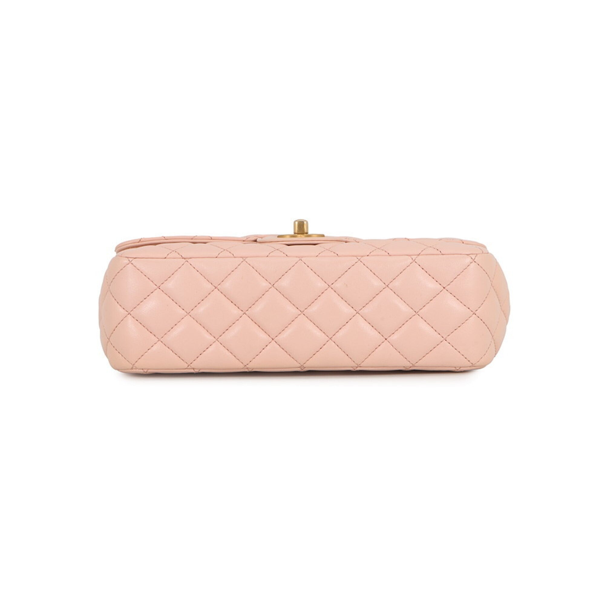 Chanel Light Pink Leather Handbag Shoulder Bag