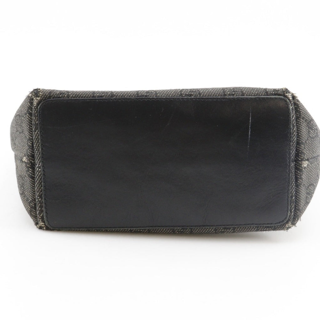 Gucci Black Denim Handbag Tote Bag (Pre-Owned)